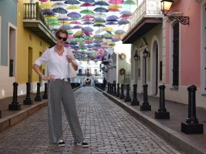 Woman standing on street in San Juan Puerto Rico