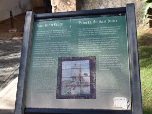 San Juan gate sign