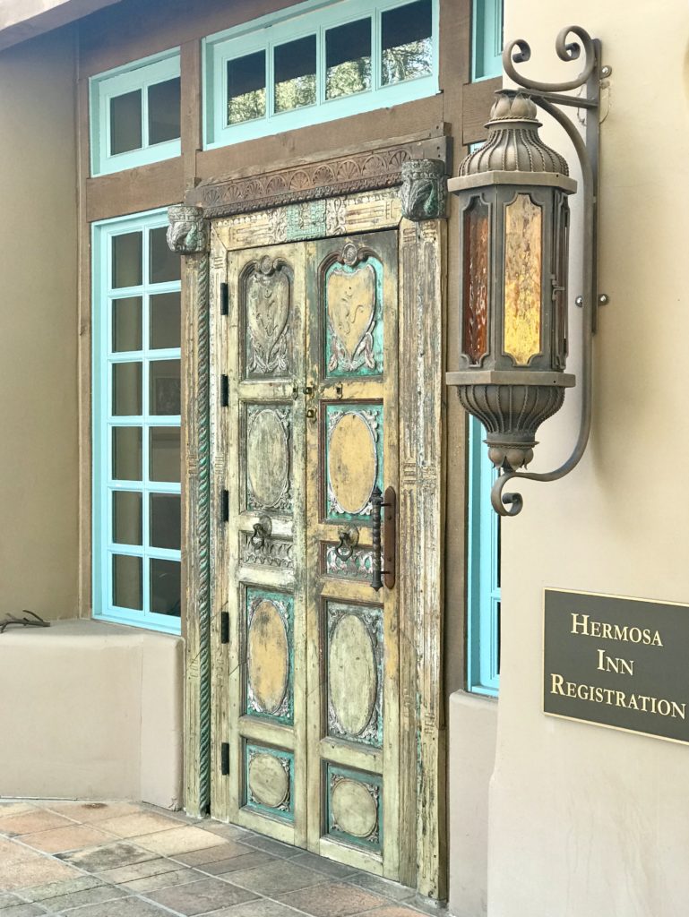 Front door of Hermosa Inn