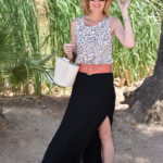 How to style a black maxi skirt 3 ways in summer by Lisa at Midlifeinbloom.com Featured image 