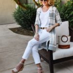 white summer outfit from Lisa at Midlifeinbloom.com