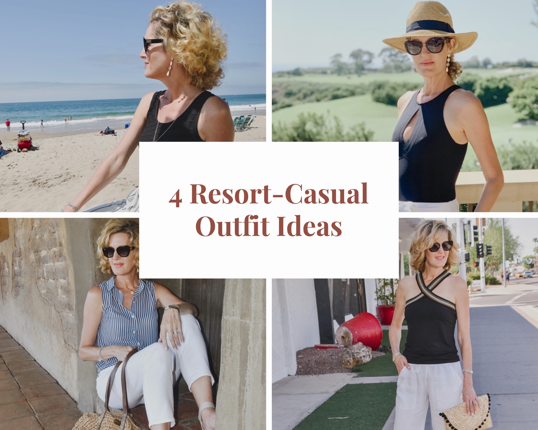 Cover image for blog post about 4 resort casual outfits
