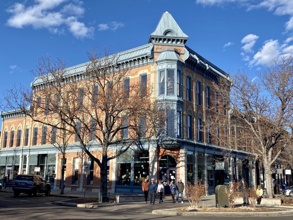 historical building in Old Town Fort Collins, CO