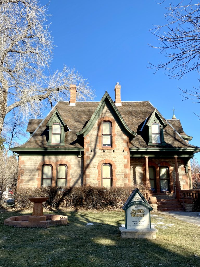 The historic Avery House in Fort Collins, CO
