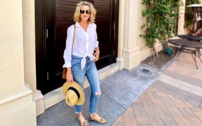Linen and Leopard Spring Outfit