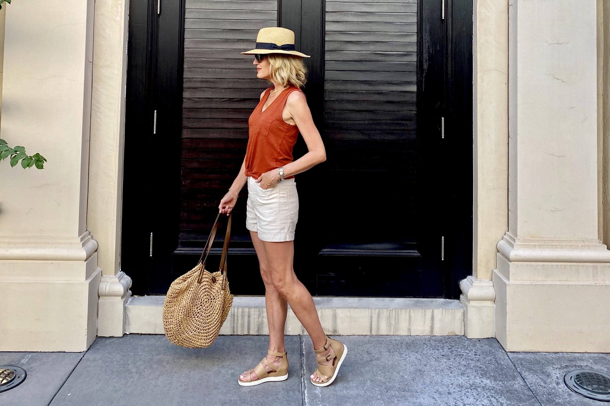 Feature image for styling neutrals for summer blog post