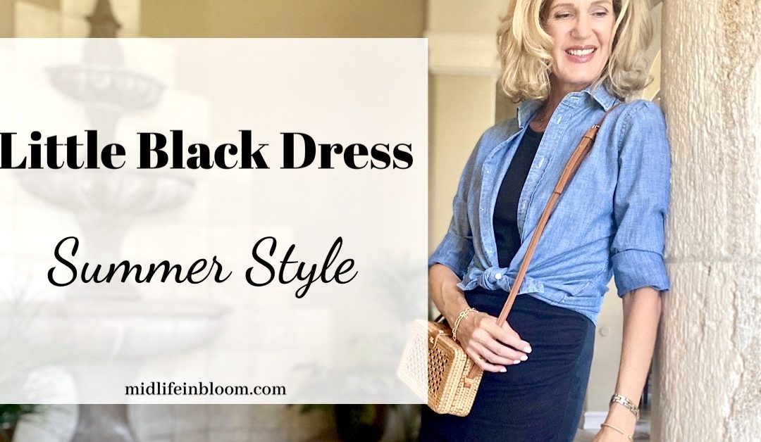 Little Black Dress summer style blog post feature image