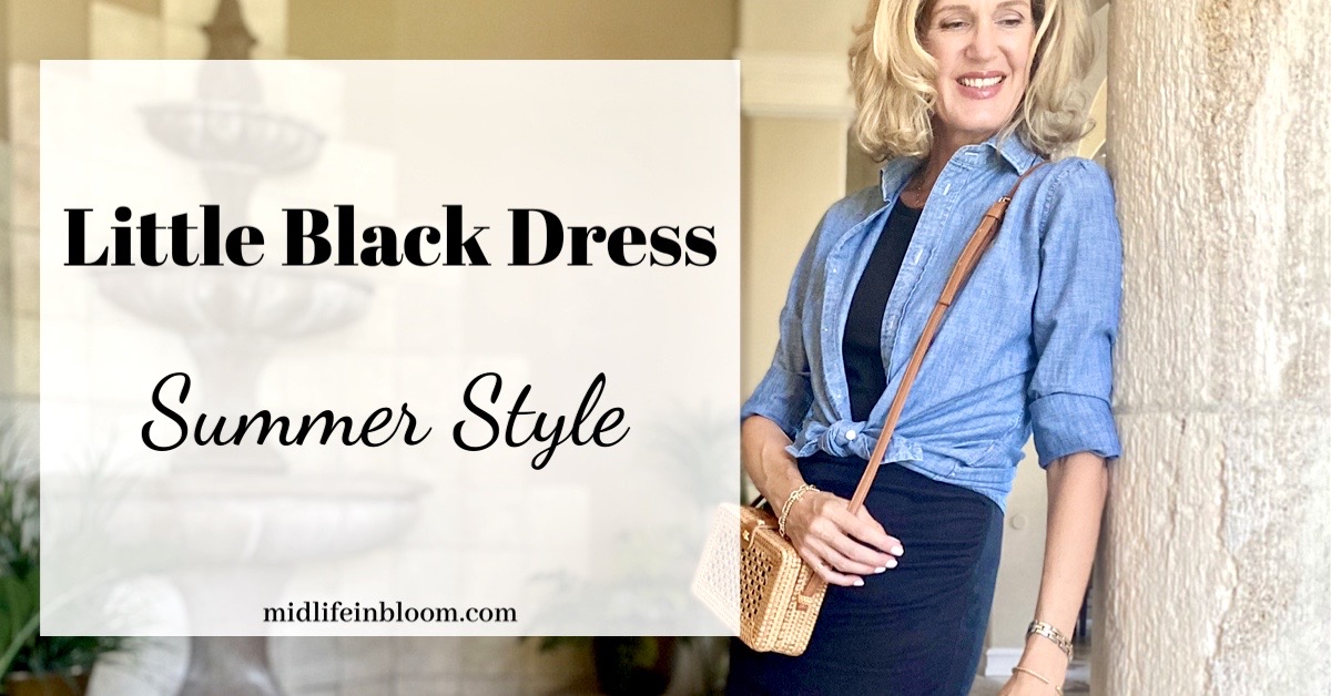 Little Black Dress summer style blog post feature image