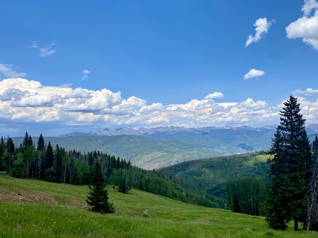View from mid-mountain in Beaver Creek, Colorado