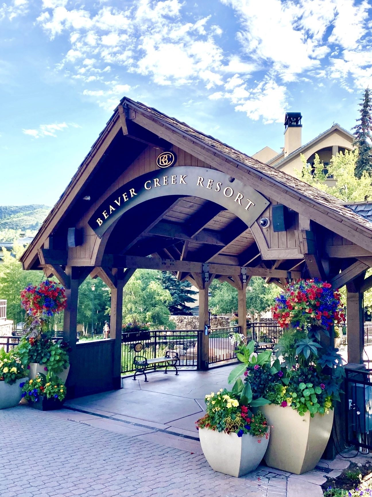Entrance to Beaver Creek Resort in Colorado
